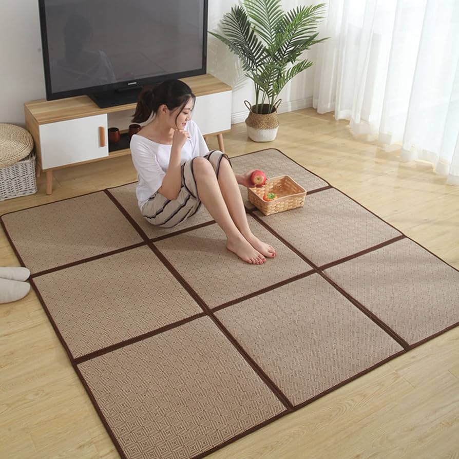 Amazon | 折りたたみ ラグ マット 畳 マット 琉球畳風